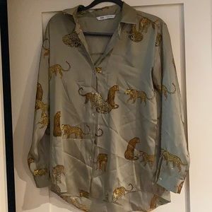 Zara leopard shirt! gently worn excellent condition